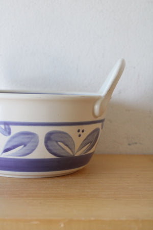 Pfaltzgraff Blue Floral Handled Bowl