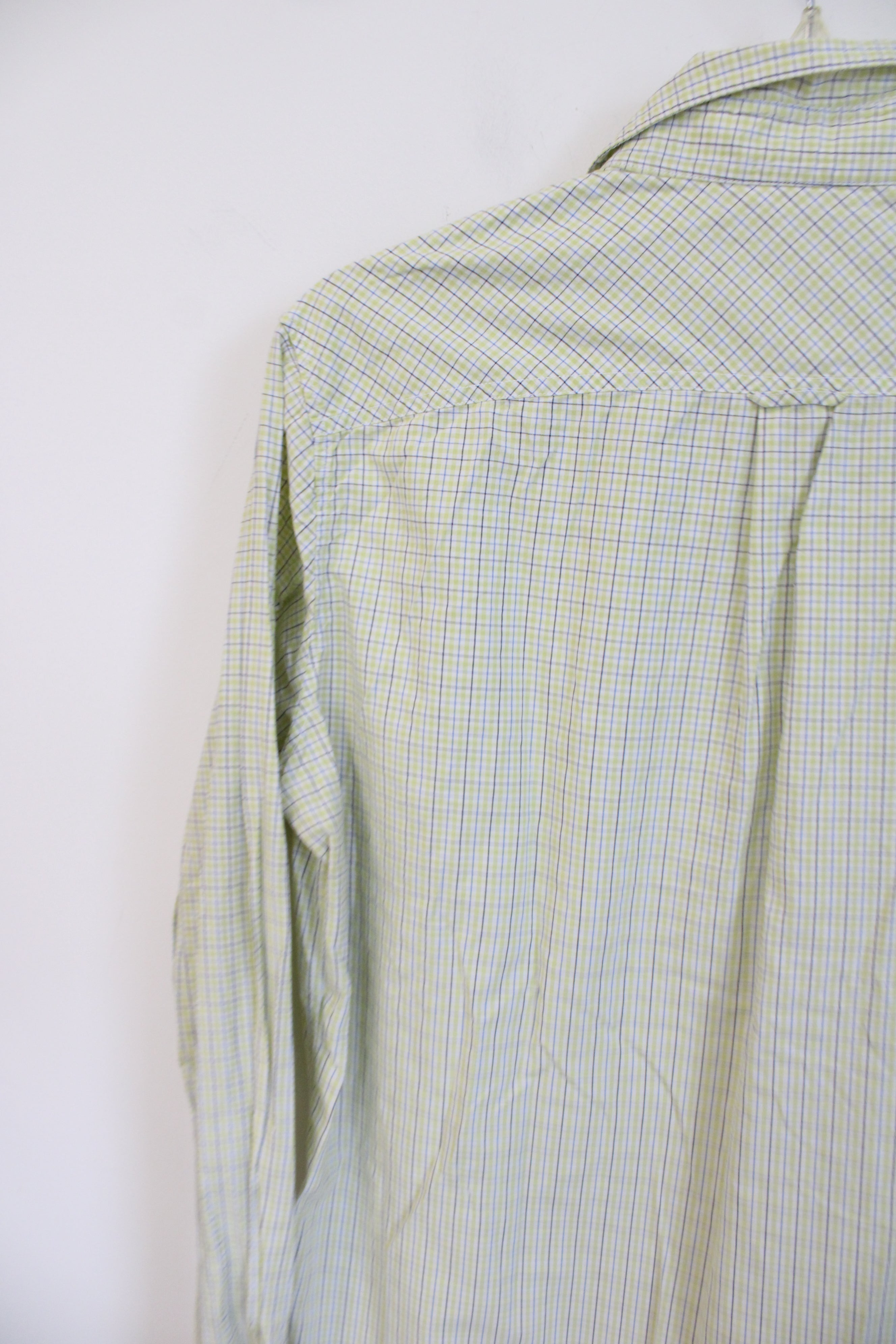 American Eagle Outfitters Yellow & Blue Plaid Button Down Shirt | M