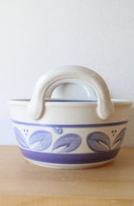 Pfaltzgraff Blue Floral Handled Bowl