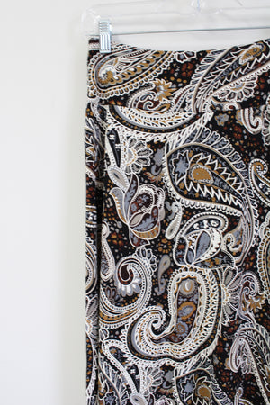 NY Collection Paisley Maxi Skirt | 6