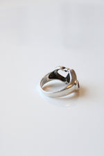 Double Heart Sterling Silver Ring | Size 6