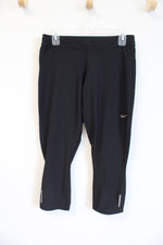 Nike Dri-Fit Black Capri Legging | L
