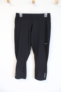 Nike Dri-Fit Black Capri Legging | L