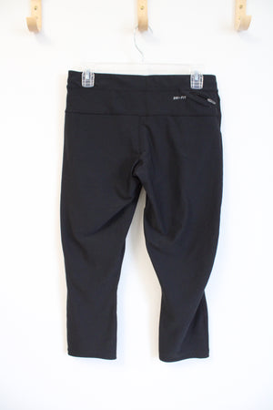 Nike Dri-Fit Black Capri Legging | L