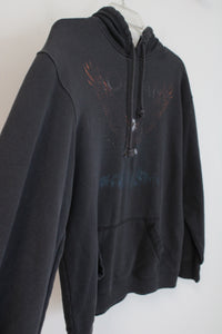 Hollister Dark Gray Eagle Hoodie | XS