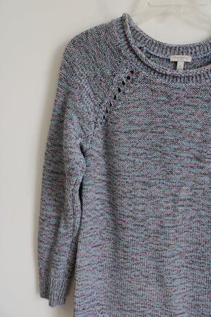 J.Jill Blue Purple Knit Sweater | M