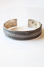 Sterling Silver Woven Cuff Bracelet