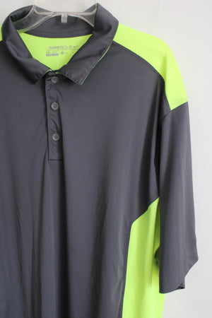 Nike Golf Dri-Fit Gray Green Polo Shirt | XL