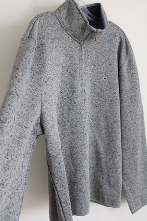 Crown & Ivy Gray Fleece 1/4 Zip Pullover Sweatshirt | XL