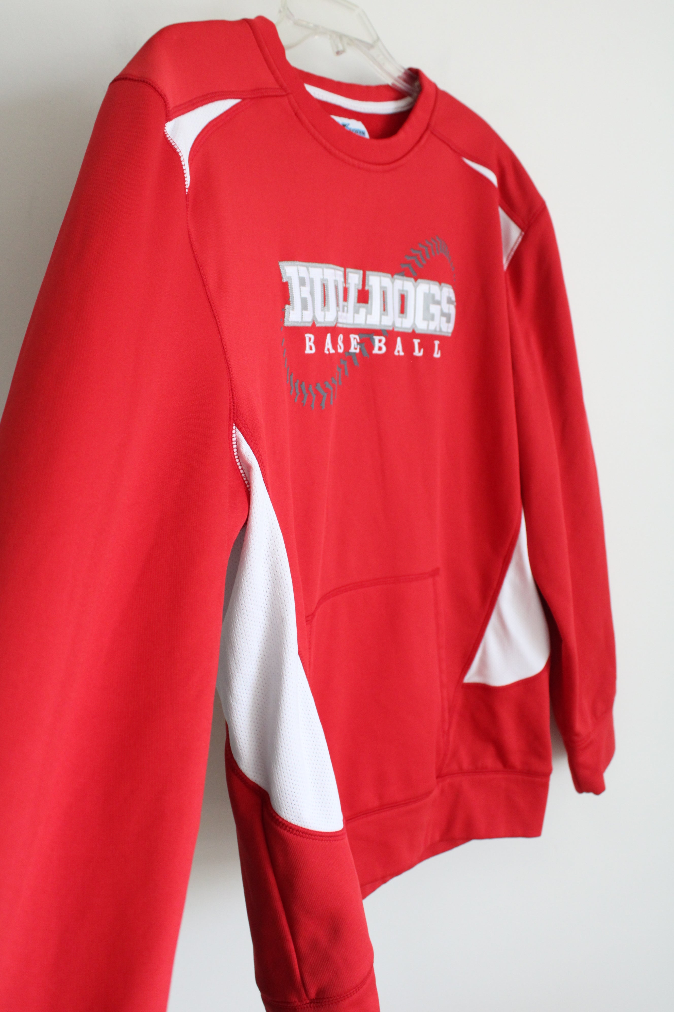 XGrain Gardner-Webb University Bulldogs Baseball Red Fleece Lined Sweatshirt | XL