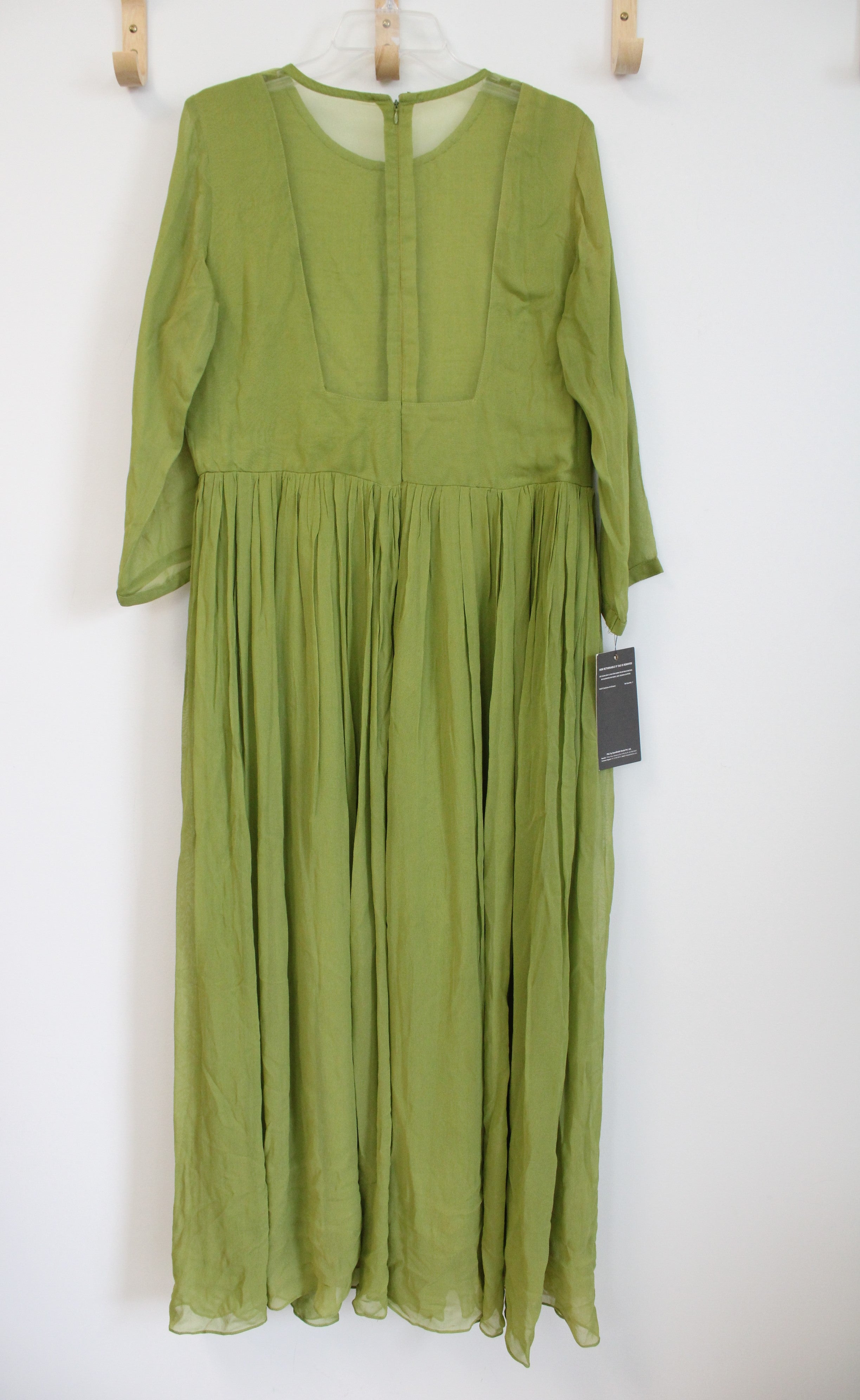 Kalki Green Chiffon Indian Jumpsuit | XL