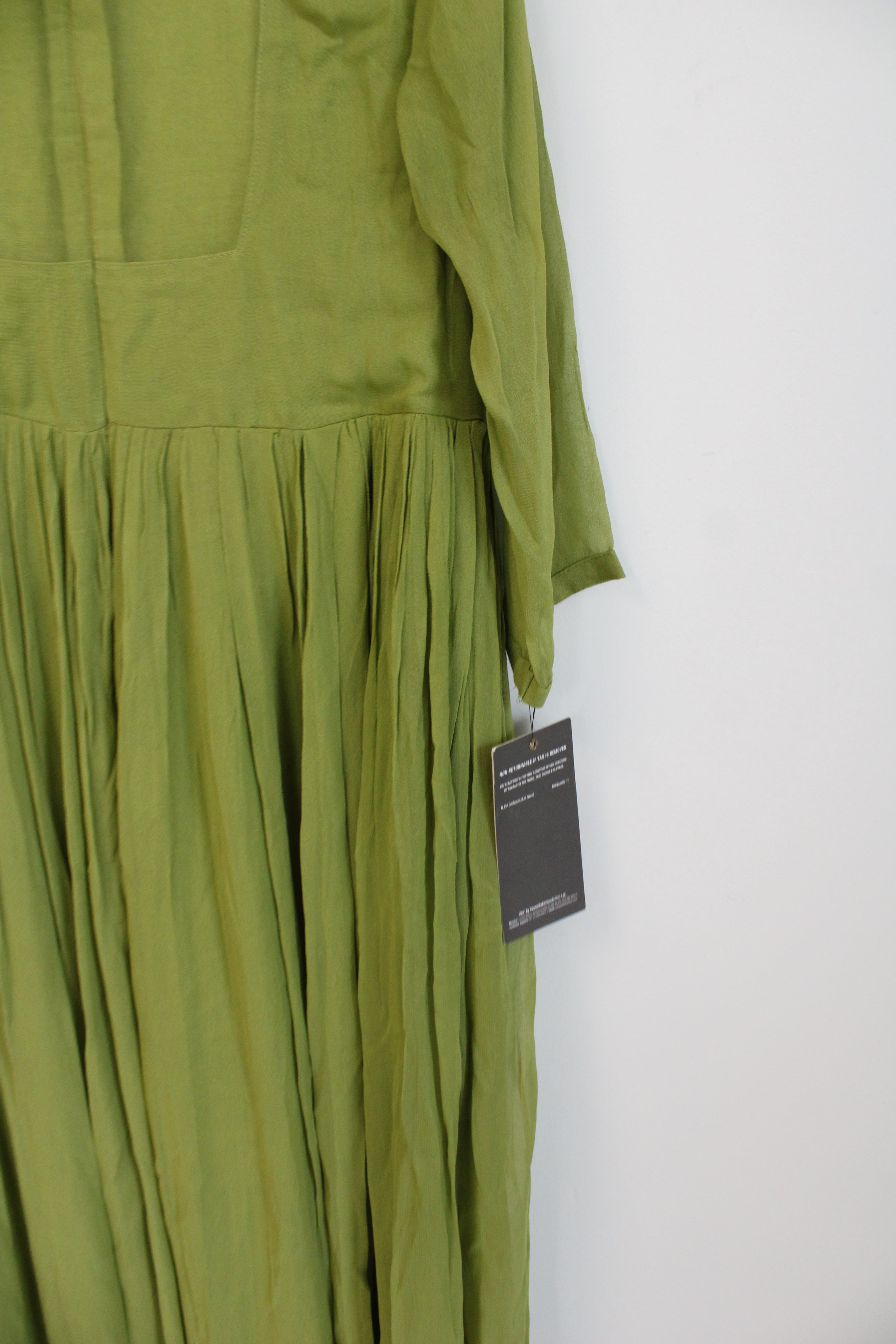 Kalki Green Chiffon Indian Jumpsuit | XL