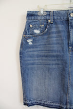 NEW 7 For All Mankind Denim Mini Skirt | 30