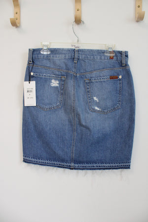 NEW 7 For All Mankind Denim Mini Skirt | 30