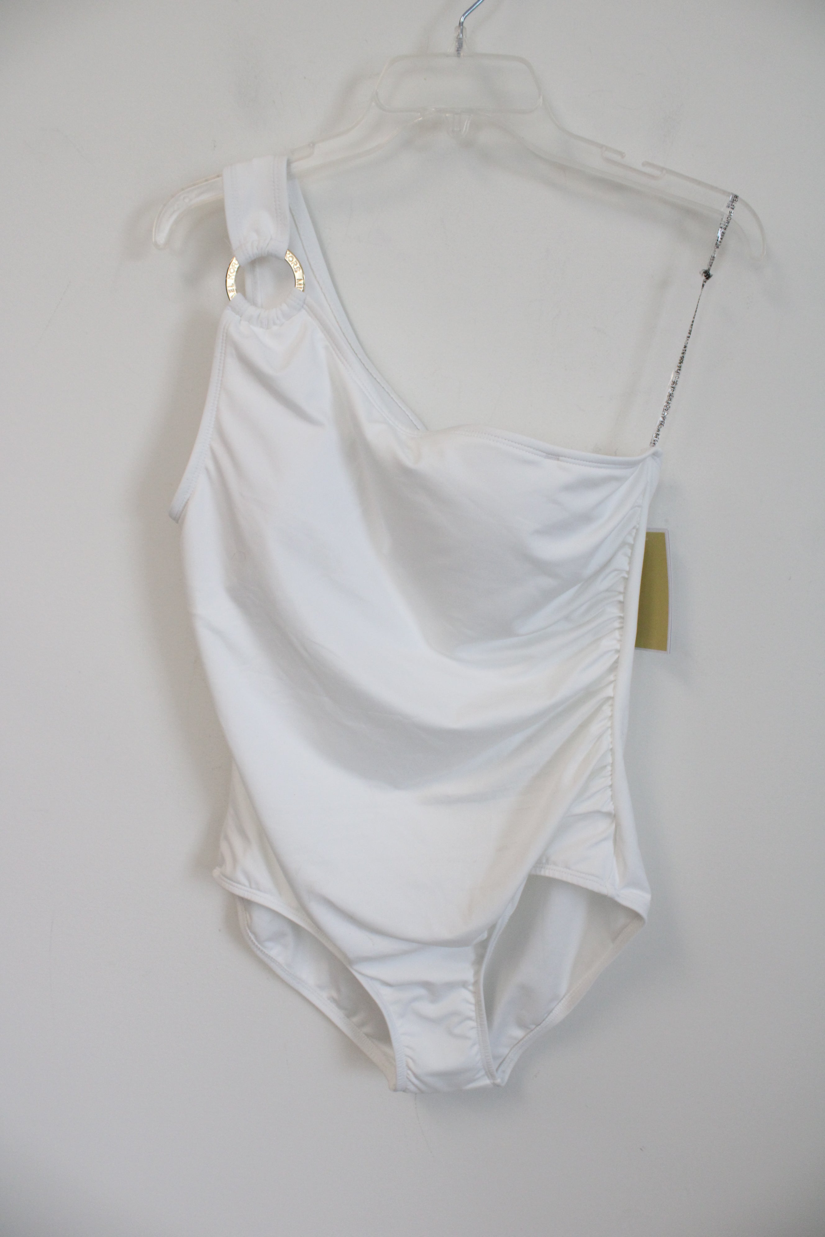 NEW Michael Kors White One Shoulder Swim Suit | 14