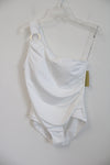 NEW Michael Kors White One Shoulder Swim Suit | 14