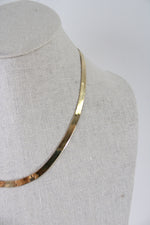 Milor Flat Herringbone Italy 14KT Yellow Gold Necklace