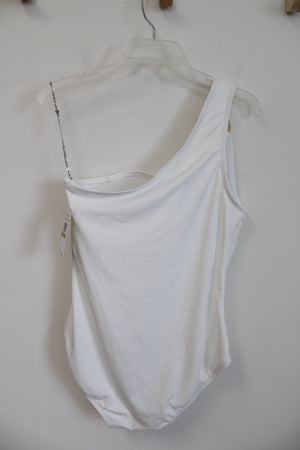 NEW Michael Kors White One Shoulder Swim Suit | 14