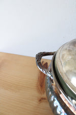 Vintage Pyrex Glass Liner & Silver Plated Serving Dish