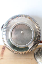 Vintage Pyrex Glass Liner & Silver Plated Serving Dish