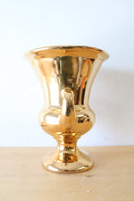 Haeger 22 Carat Gold Ceramic Vase