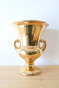 Haeger 22 Carat Gold Ceramic Vase