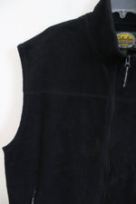 Cabela's Black Fleece Zip Up Vest | XL