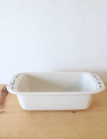 Longaberger Pottery Blue Woven Traditions Bread Pan