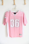 NFL Team Apparel Reebok Philadelphia Eagles #36 Westbrook Pink Shimmer Jersey | Youth XL (16)