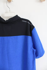 Under Armour Loose Fit Blue & Black Polo Shirt | Youth XL (18/20)