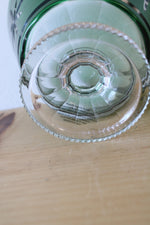 Waterford Crystal Engraved Star Green Compote Bowl