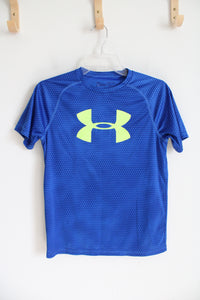 Under Armour Blue & Neon Green Athletic Shirt | Youth XL (18/20)