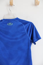 Under Armour Blue & Neon Green Athletic Shirt | Youth XL (18/20)