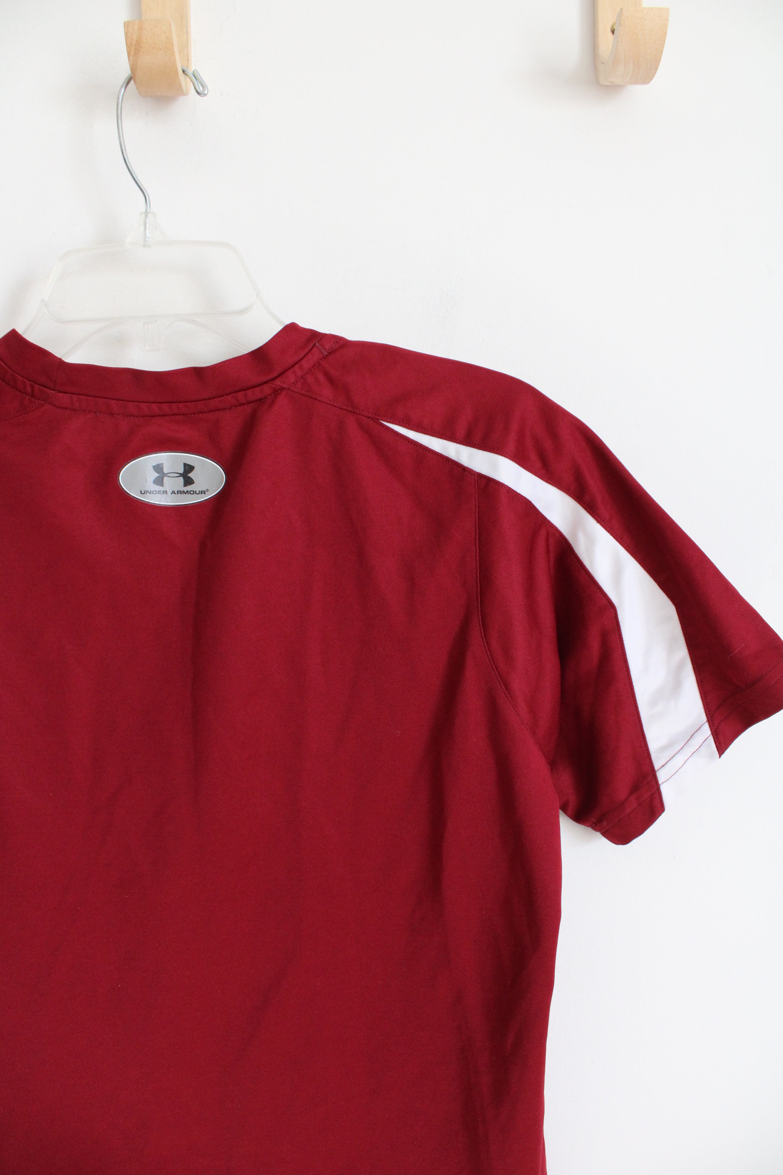 Under Armour Maroon Outer Banks Athletic Department Shirt | Youth L (14/16)