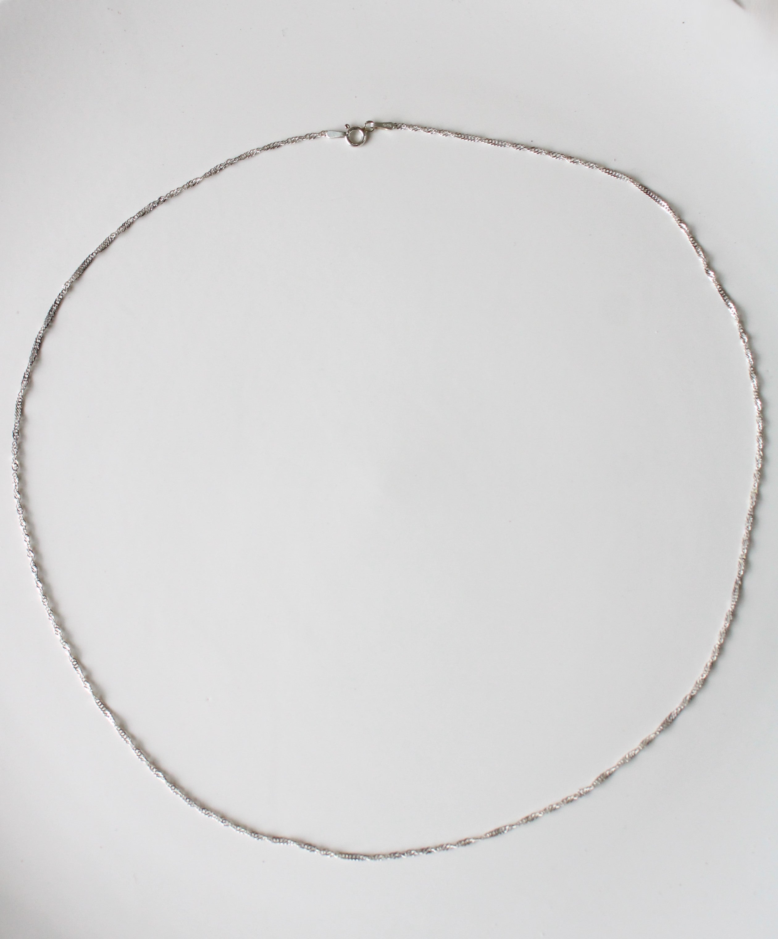 Sterling Silver Twist 24" Necklace