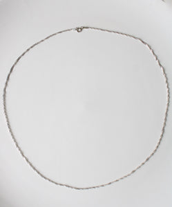 Sterling Silver Twist 24" Necklace