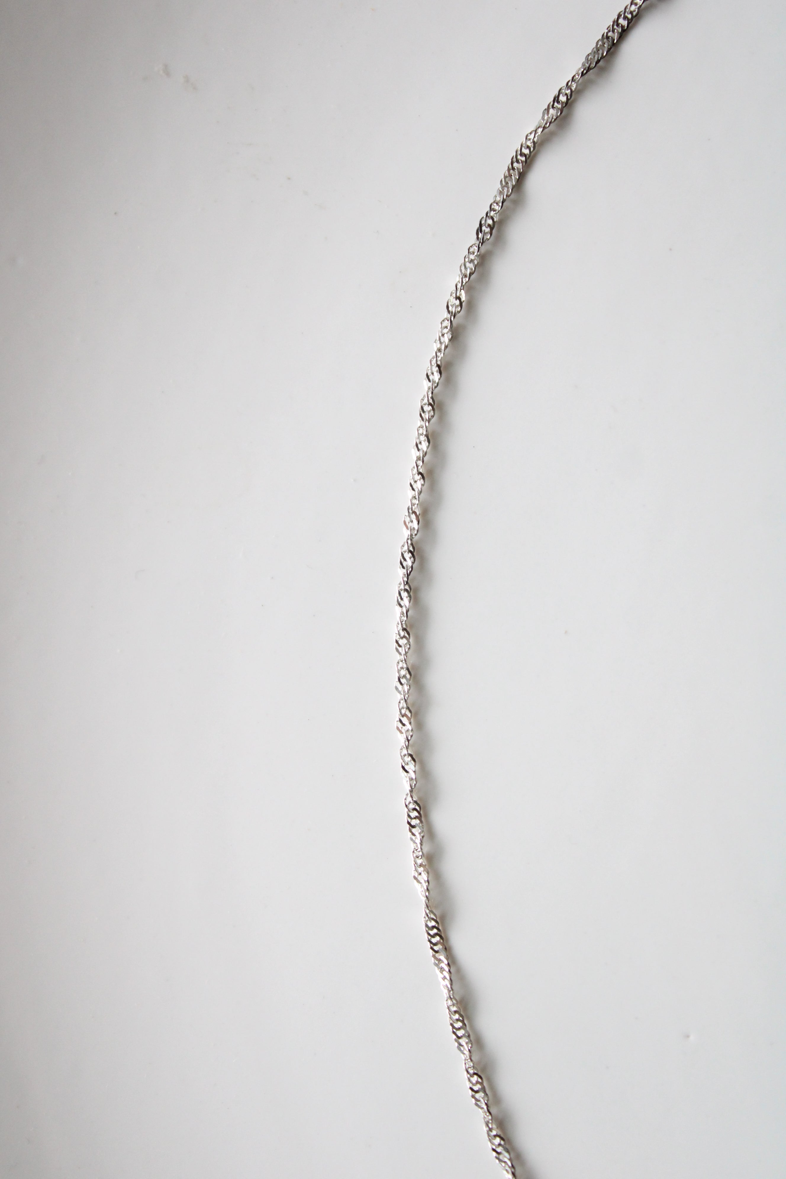 Sterling Silver Twist 24" Necklace