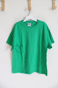 Gildan Bright Green Cotton Shirt | Youth L (14/16)