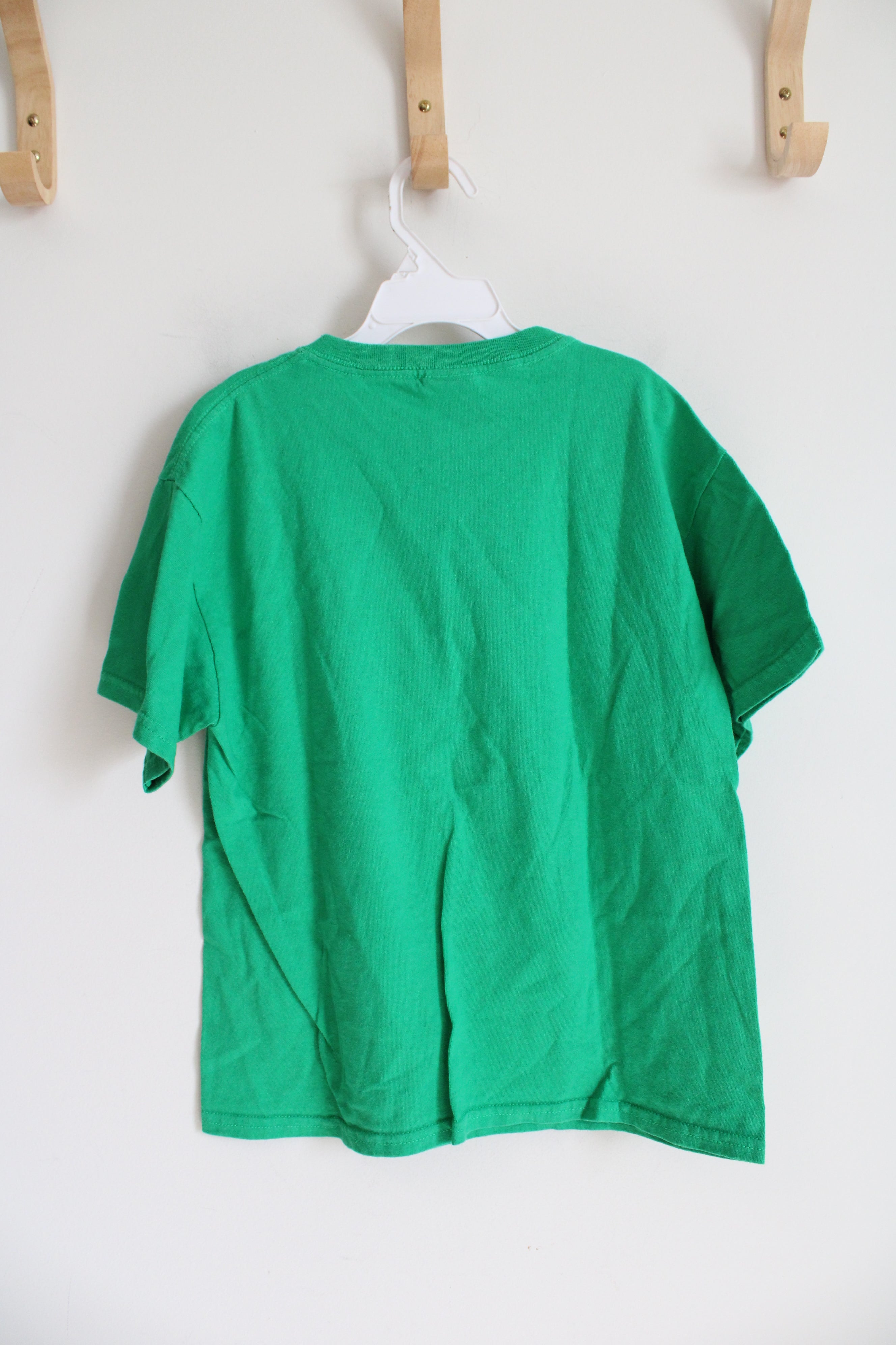 Gildan Bright Green Cotton Shirt | Youth L (14/16)