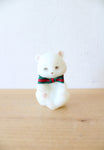 Fenton Vintage Hand Painted White Ceramic Bear