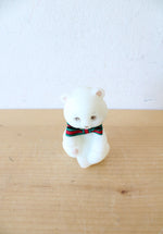 Fenton Vintage Hand Painted White Ceramic Bear