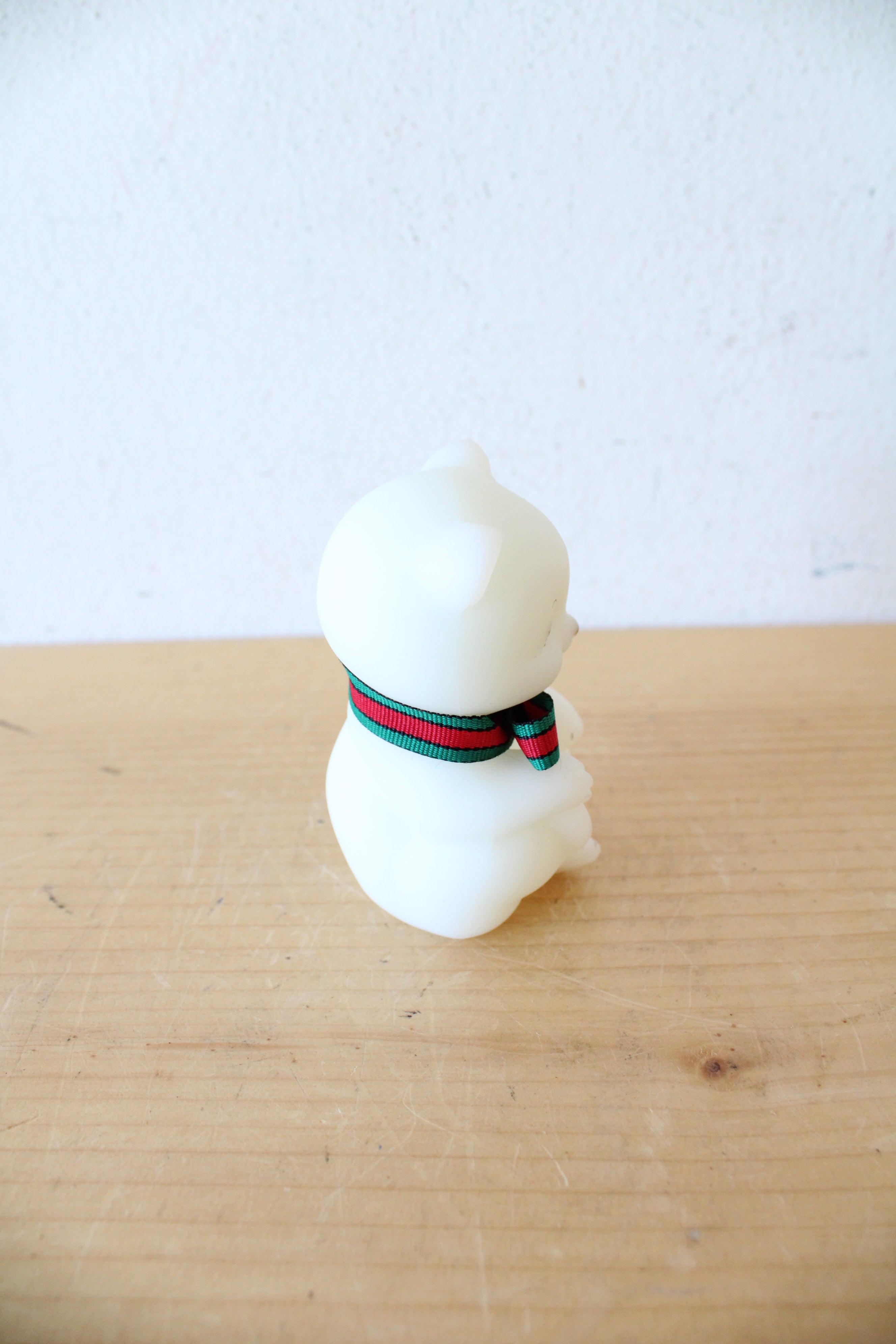 Fenton Vintage Hand Painted White Ceramic Bear