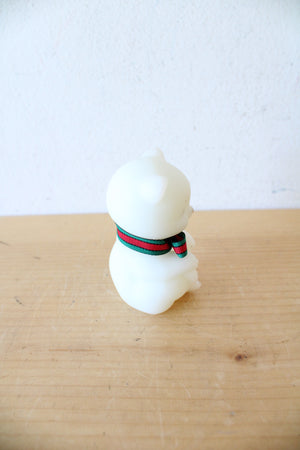 Fenton Vintage Hand Painted White Ceramic Bear