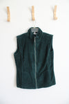 Woolrich Emerald Green Ribbed Vest | S Petite