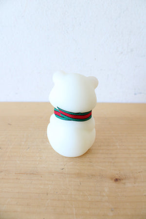 Fenton Vintage Hand Painted White Ceramic Bear