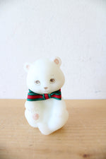 Fenton Vintage Hand Painted White Ceramic Bear