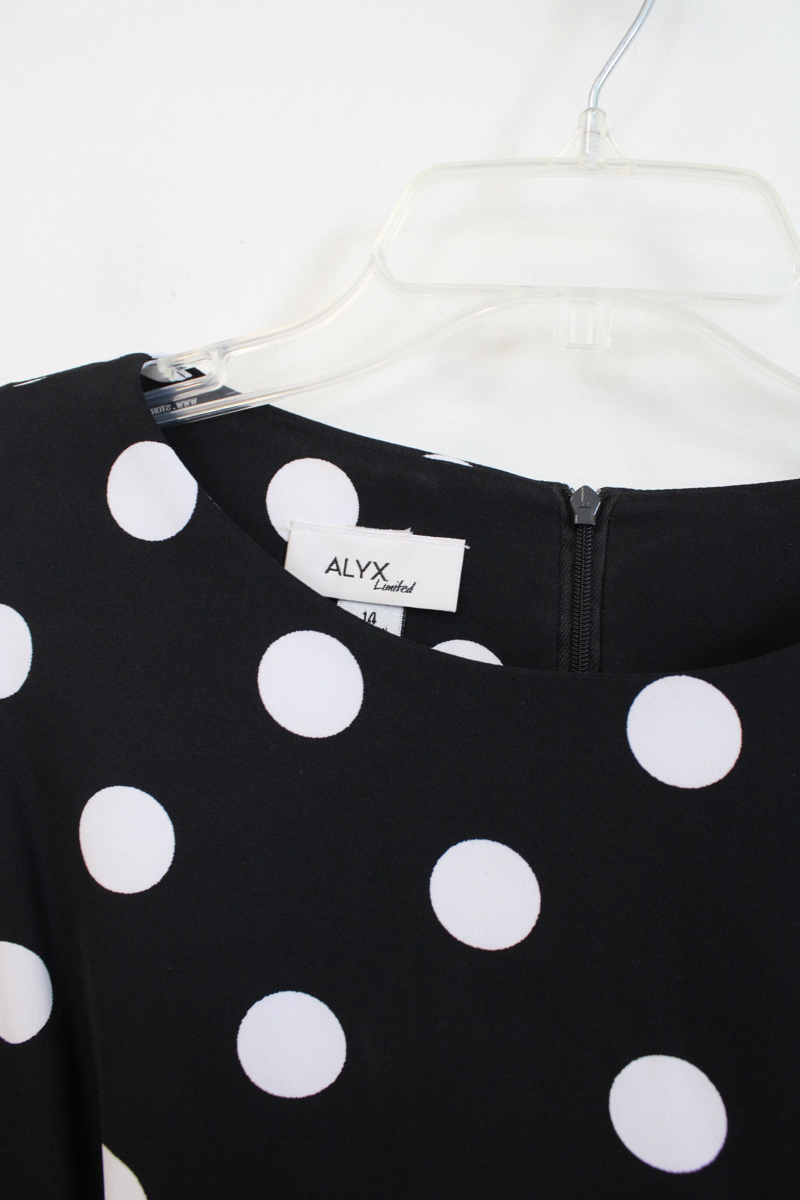 Alyx Black White Polka Dot Dress | 14