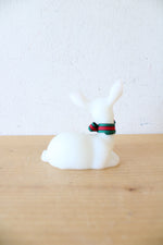 Fenton Vintage Hand Painted White Ceramic Deer