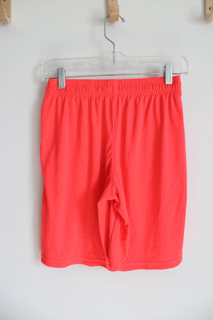 Under Armour Bright Coral Athletic Shorts | Youth L (14/16)