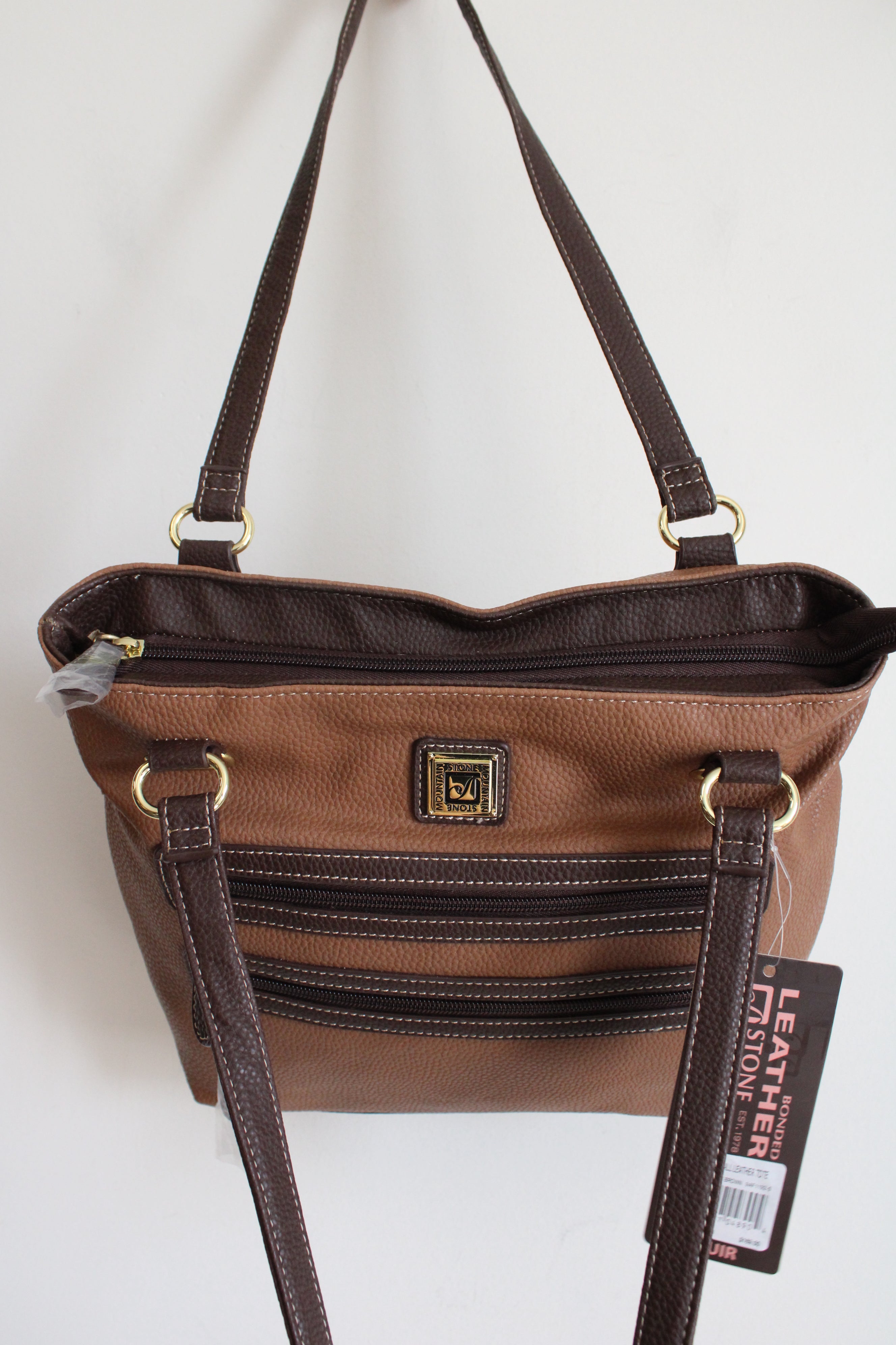 NEW Stone Mountain Brown Cornwall Leather Tote